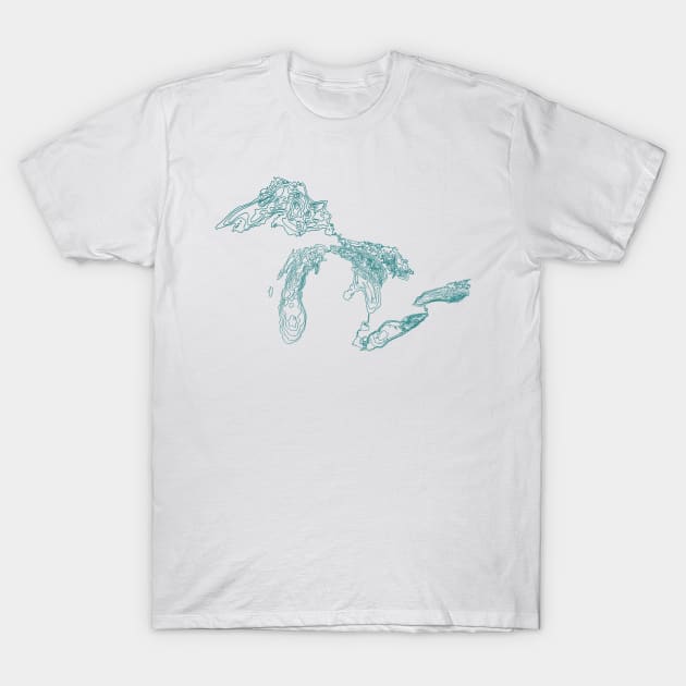 Great Lakes T-Shirt by simplistictees